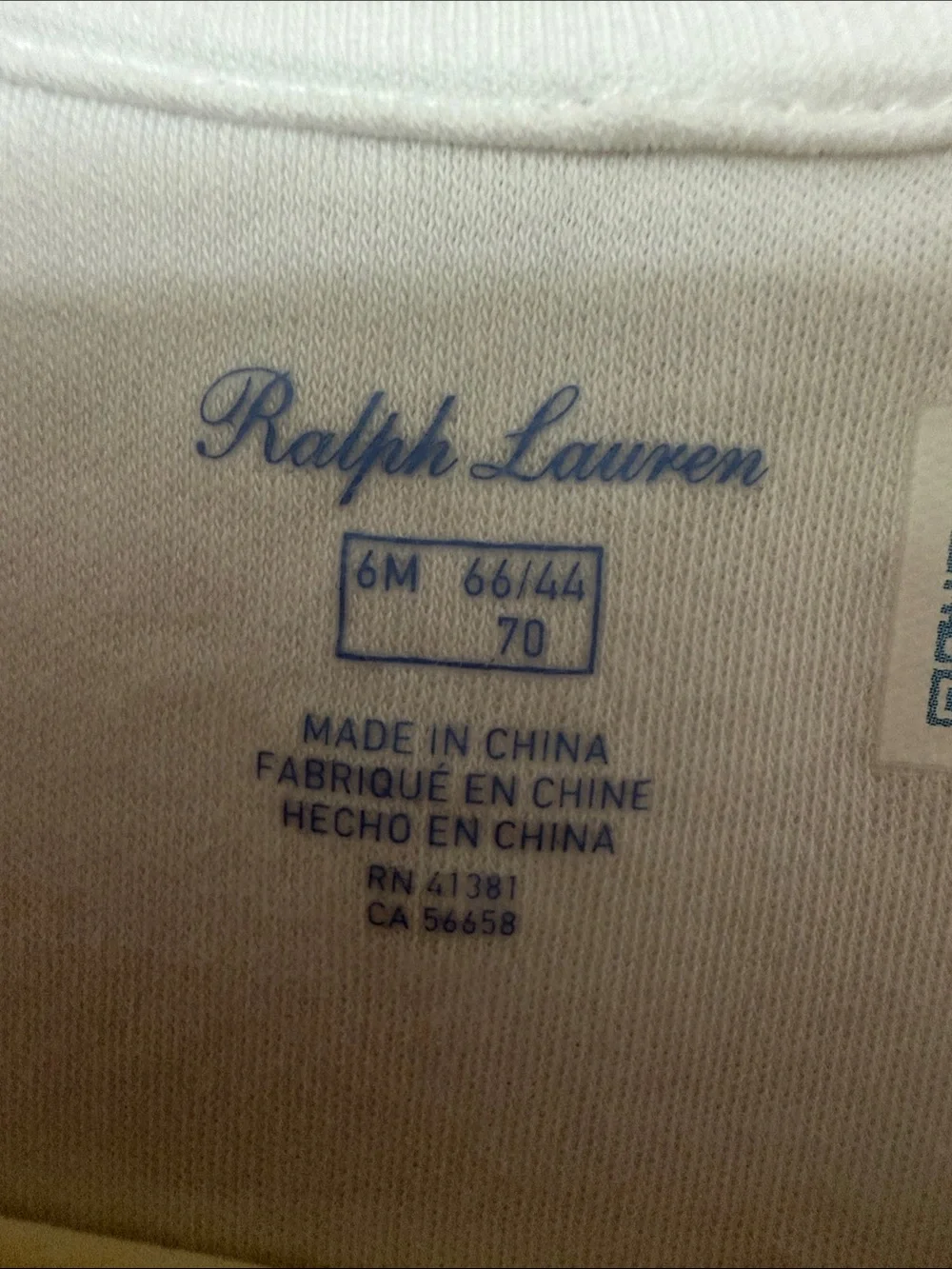 Ralph Lauren White Cotton Polo One-Piece for infant